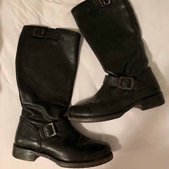 Frye Shoes - Black mid calf Frye boots Frye Shoes - Black mid calf Frye boots